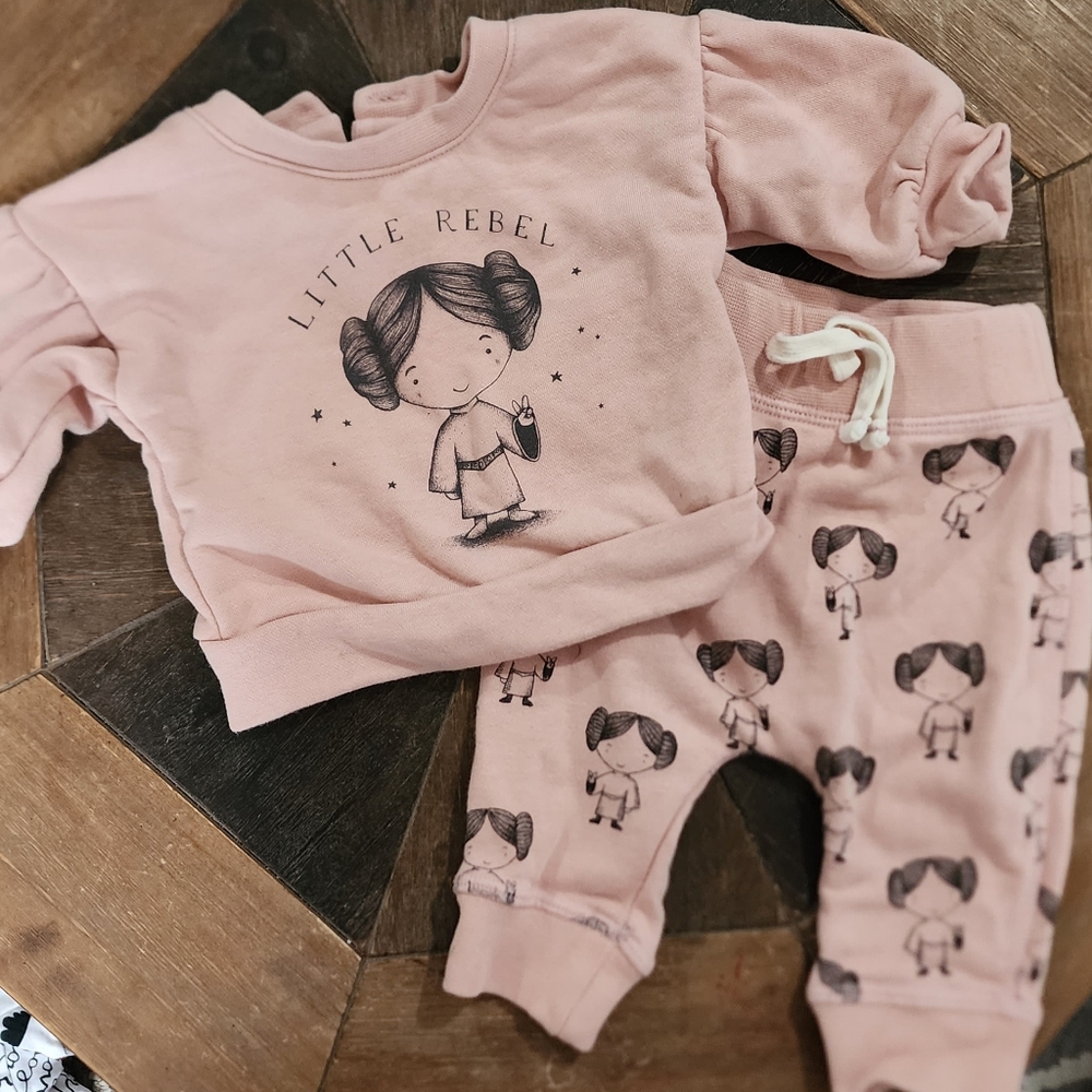 0-3 M, Baby Gap, Star Wars Little Rebel Matching Set